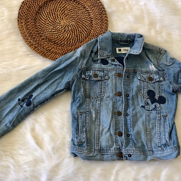 GAP Jackets & Blazers - Gap Mickey Mouse embroidered Denim Jacket